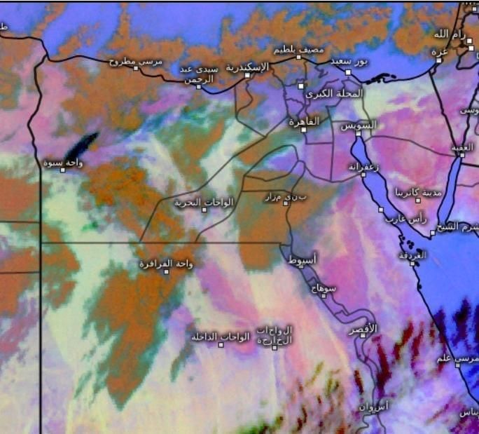 تصل القاهرة مساءً.. الأرصاد تعلن خريطة الأمطار اليوم