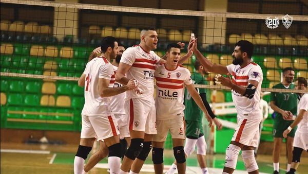 طائرة الزمالك يفوز على إيسترن كومباني بثلاثة أشواط نظيفه