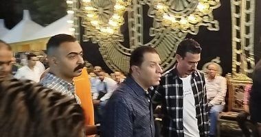 مصطفى كامل وصبحى خليل وطاهر أبو ليلة فى عزاء نجل إسماعيل الليثى