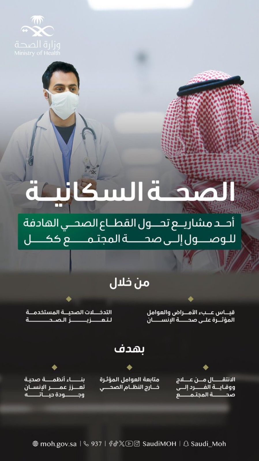 وزارة الصحة: إنشاء وكالة الصحة السكانية لتطوير خدمات وقائية وعلاجية متقدمة