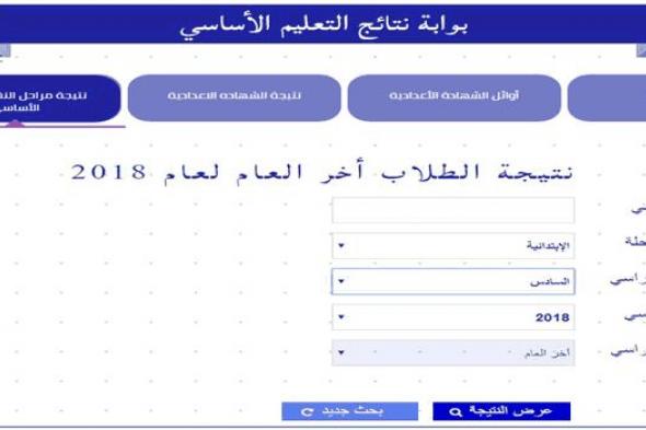 “أدخل رقمك” نتيجة الصف السادس الإبتدائي 2019 الترم الأول أسوان بالاسم ورقم الجلوس .....