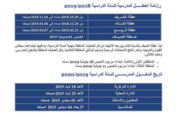 تراند اليوم : عطلة الربيع 2019 .. موعد وتاريخ عطلة الربيع 2019