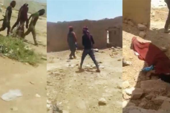 فيديو جريمة قتل وحشية لفتاة على يد أهلها