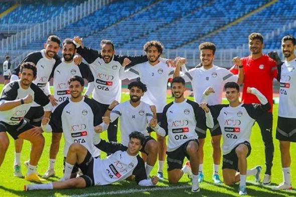 منتخب مصر كامل العدد في تدريباته الصباحية استعداداً لودية تنزانيا