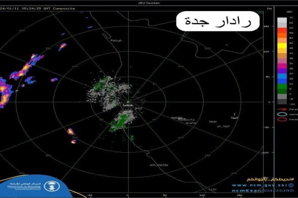 "رادار جدة" يُظهر تكوّن السحب الرعدية الممطرة داخل البحر الأحمر