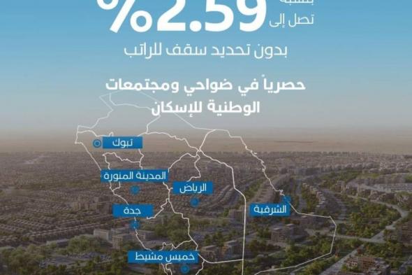 تطبيق التمويل العقاري المخفض 2.59% «بدون تحديد سقف رواتب»