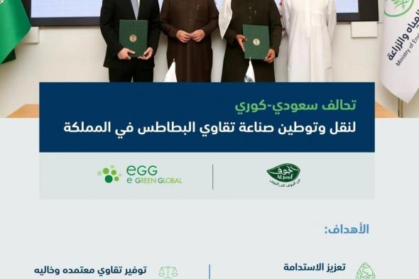 تحالف سعودي-كوري لنقل وتوطين تقنيات إنتاج تقاوي البطاطس بالمملكة