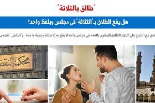 هل يقع الطلاق بـ"الثلاثة" فى جلسة واحدة وبلفظ واحد؟.. نقلا عن برلمانى