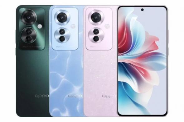 شركة أوبو تطلق هاتف Oppo Reno 11F 5G بشاشة OLED وثلاث كاميرات 64 ميجابكسل وهيكل مقاوم للماء