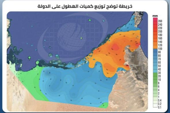 الامارات | 6.04 مليارات متر مكعب حجم الأمطار بين 14 و17 أبريل