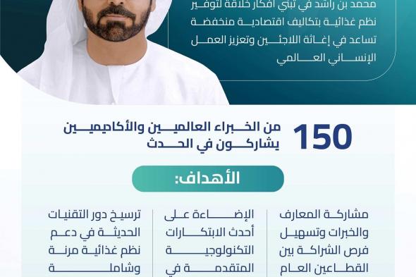 الامارات | دبي تستضيف غداً مؤتمر الابتكار للغذاء 2024 تحت شعار "إعادة تصور النظم الغذائية المستقبلية"