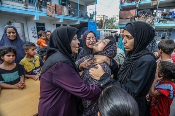 جريمة جديدة.. 15 شهيدًا في مجزرة مدرسة أبو عريبان وسط غزة