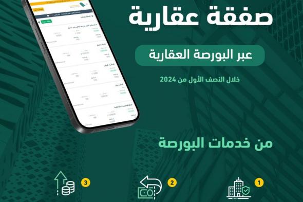 210 آلاف صفقة عبر البورصة العقارية في 6 أشهر