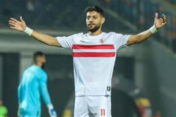 مصطفى شلبي يحرز هدف التقدم للزمالك في شباك بيراميدز