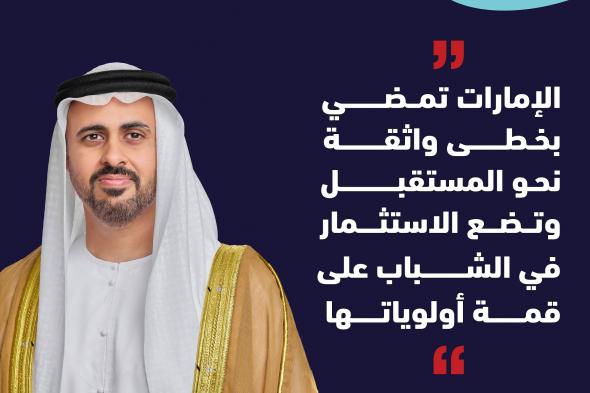 الامارات | ذياب بن محمد: الإمارات تضع الاستثمار في الشباب على قمة أولوياتها