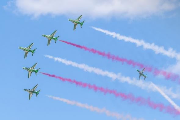 صور| عروض القوات الجوية السعودية بفعاليات "أسبوع أثينا الدولي للطيران"