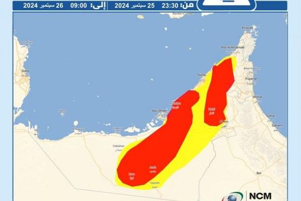 تنبيه من "الوطني الأرصاد"