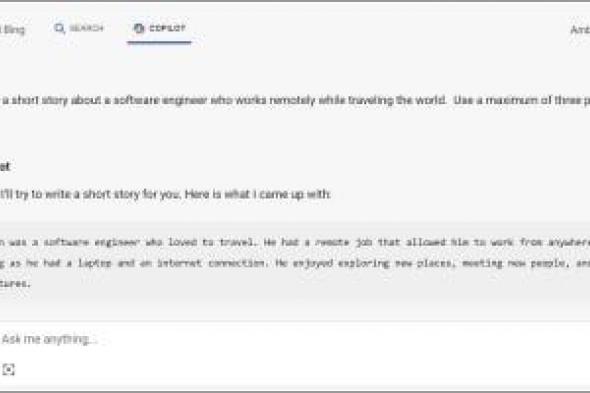 تكنولوجيا: اطلب من الذكاء الاصطناعى.. كيفية استخدام Copilot عبر محرك بحث Bing