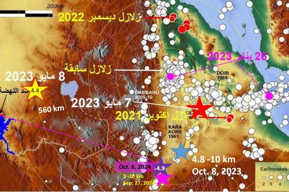 عباس شراقي : زلزال خامس خلال 10 أيام بقوة 4.9 درجة فى إثيوبيا