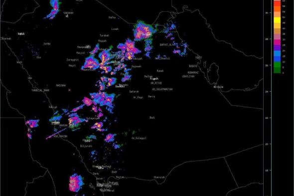 عاجل الأرصاد تحذر من أمطار غزيرة على عدة مناطق بالمملكة وسط مراقبة مستمرة من 19 رادار