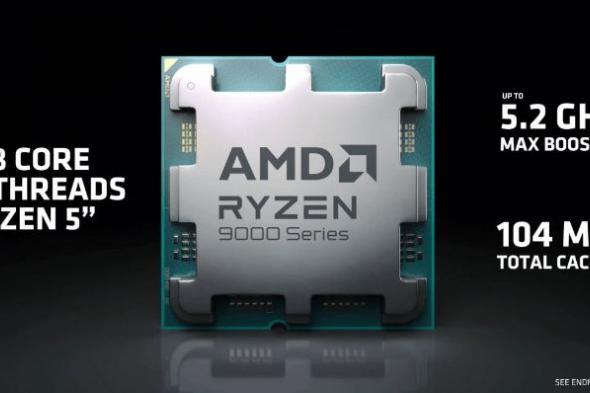 تكنولوجيا: AMD تكشف عن معالج Ryzen 7 9800X3D بتحسينات في آداء الألعاب بنسبة 26%