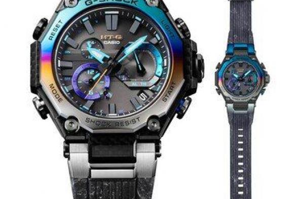 تكنولوجيا: كاسيو تطلق G-SHOCK MTG-B2000YST-1AER “Storm Chaser” بإطار قوس قزح وكربون متعدد الطبقات